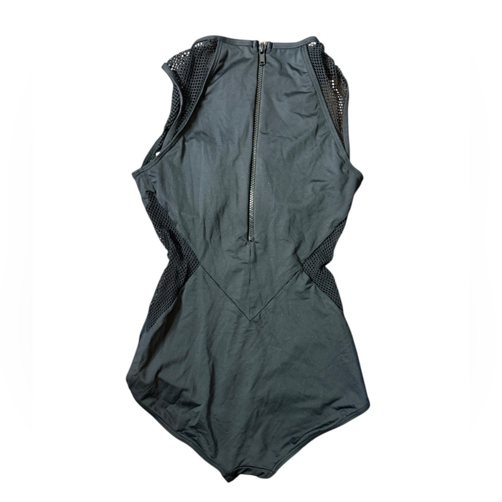 Carmen Marc Valvo City Slick High Neck One Piece Swimsuit - Picture 4 of 7